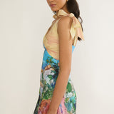 Mykonos Morning Tied Shoulder Mini Dress Euro