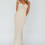 Carinn Tied Bust Maxi Dress Clay