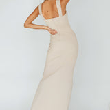 Carinn Tied Bust Maxi Dress Clay