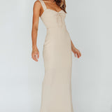 Carinn Tied Bust Maxi Dress Clay