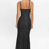 Fortune Bust Tie Maxi Dress Sparkle Black