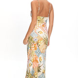 Jaya Floral A-line Maxi Dress Las Palmas