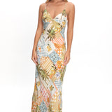 Jaya Floral A-line Maxi Dress Las Palmas