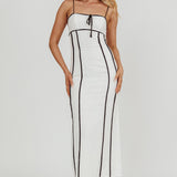 Chamberlain Contrast Maxi Dress White