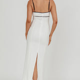 Chamberlain Contrast Maxi Dress White