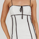 Chamberlain Contrast Maxi Dress White