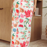 Chamberlain Scallop Trim Maxi Skirt Fruit