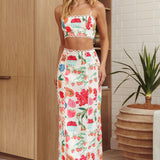 Chamberlain Scallop Trim Maxi Skirt Fruit