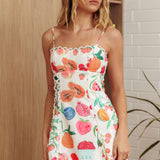 Chamberlain Scallop Trim Mini Dress Fruit