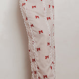 Chamberlain Scallop Trim Maxi Skirt Red Bow