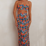 Chamberlain Scallop Trim Crop Top Citrus Orange
