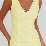 Chamberlain Scallop Trim V-Neck Maxi Dress Butter