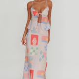 Heart & Soul Maxi Skirt Print Multi
