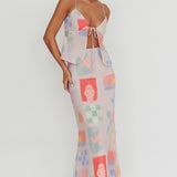 Heart & Soul Tie Front Top Print Multi