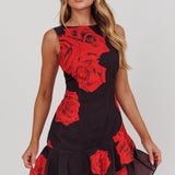 Like Me Open Back Mini Dress Rose