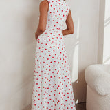 Meet Me There Maxi Skirt Hearts White