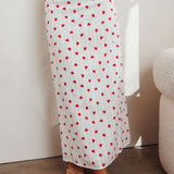 Meet Me There Maxi Skirt Hearts White