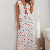 Meet Me There Maxi Skirt Hearts White