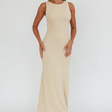 Tarli Low Back Maxi Dress Butter