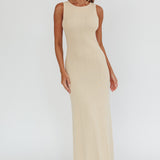 Tarli Low Back Maxi Dress Butter