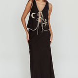 Dose Of Sunshine Blanket Stitch Skirt Black