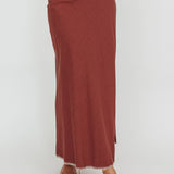 Dose Of Sunshine Blanket Stitch Skirt Chocolate
