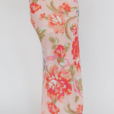 La Vie Floral Maxi Skirt Peach