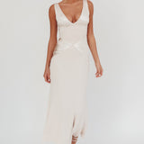 Soul Fire V-Neck Maxi Dress Champagne