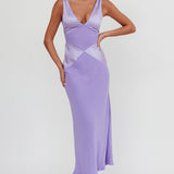 Soul Fire V-Neck Maxi Dress Lilac