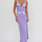 Soul Fire V-Neck Maxi Dress Lilac