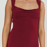 Annabel Bodycon Maxi Dress Wine