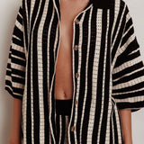 Influence Knit Relaxed Shirt Black