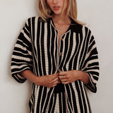 Influence Knit Relaxed Shirt Black