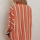 Influence Knit Relaxed Shirt Orange