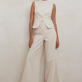 Consideration Wide Leg Pant Beige