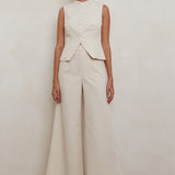 Consideration Sleeveless Vest Top Beige