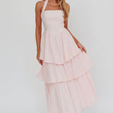 Shaya Tiered Ruffle Maxi Dress Pink
