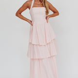Shaya Tiered Ruffle Maxi Dress Pink
