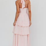 Shaya Tiered Ruffle Maxi Dress Pink