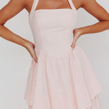 Shaya Tiered Ruffle Maxi Dress Pink
