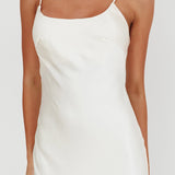 Gilded Dream Chiffon Hem Maxi Dress Oyster