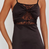 Wyatt Lace Twish Bust Maxi Dress Black