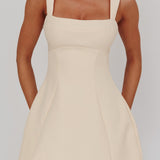 Jordy Structured A-Line Mini Dress Apricot