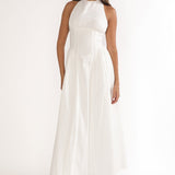 El Corazon High Halterneck Maxi Dress White