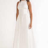 El Corazon High Halterneck Maxi Dress White