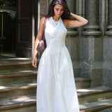 El Corazon High Halterneck Maxi Dress White