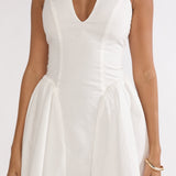El Corazon Halterneck Mini Dress White