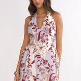 El Corazon Halterneck Mini Dress Blue