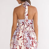 El Corazon Halterneck Mini Dress Blue