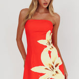Heart To Heart Strapless Mini Dress Lily Red